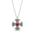 Celtic Cross Ruby Necklace - Thomas No. 12