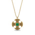 Celtic Cross Emerald Necklace - Thomas No. 4