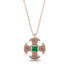Celtic Cross Emerald Necklace - Thomas No. 5