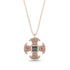 Celtic Cross Black Diamond Necklace - Thomas No. 8