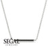 Channel Micro Pave Black Diamond Necklace - Nyla No. 9 image 4