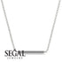 Channel Micro Pave Diamond Necklace - Nyla No. 3