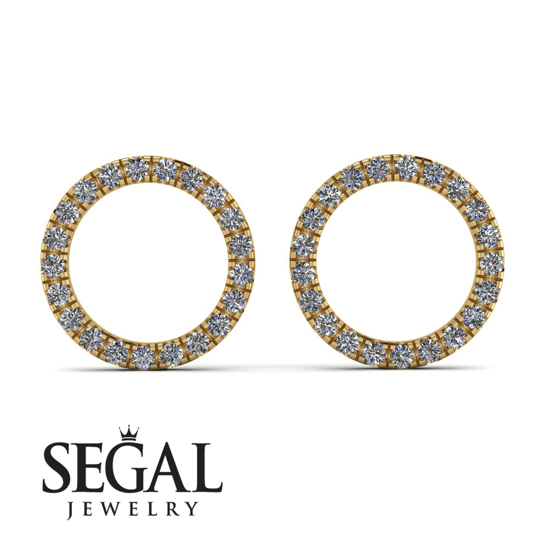 Circle Stud Diamond Earring - Lucille No. 1