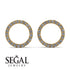 Circle Stud Diamond Earring - Lucille No. 1