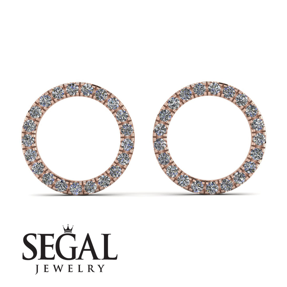 Circle Stud Diamond Earring - Lucille No. 2