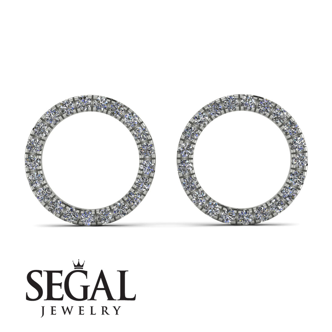 Circle Stud Diamond Earring - Lucille No. 3