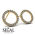 Circle Stud Diamond Earring - Lucille No. 1