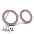 Circle Stud Diamond Earring - Lucille No. 2