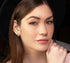 Circle Stud Black Diamond Earring - Lucille No. 9