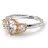 Two Tones Classic 3 Stone Diamond Engagement Ring - Sofia No. 78