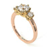 Two Tones Classic 3 Stone Diamond Engagement Ring - Sofia No. 76