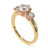 Two Tones Classic 3 Stone Diamond Engagement Ring - Sofia No. 76