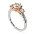 Two Tones Classic 3 Stone Diamond Engagement Ring - Sofia No. 78