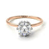 Two Tones Classic Diamond Ring With Hidden Stones - Elliana No. 18