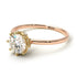 Two Tones Classic Diamond Ring With Hidden Stones - Elliana No. 16