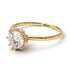 Two Tones Classic Diamond Ring With Hidden Stones - Elliana No. 16