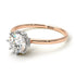Two Tones Classic Diamond Ring With Hidden Stones - Elliana No. 18