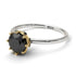 Two Tones Classic Black Diamond Ring With Hidden Stones - Elliana No. 20