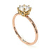 Two Tones Classic Diamond Ring With Hidden Stones - Elliana No. 16