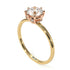 Two Tones Classic Diamond Ring With Hidden Stones - Elliana No. 16
