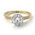 Two Tones Classic Diamond Vintage Ring - Olivia No. 32
