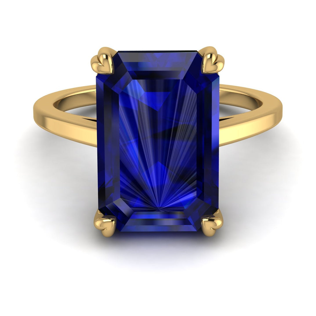Classic Emerald Cut Sapphire Engagement Ring - Jakes No. 13