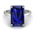 Classic Emerald Cut Sapphire Engagement Ring - Jakes No. 15