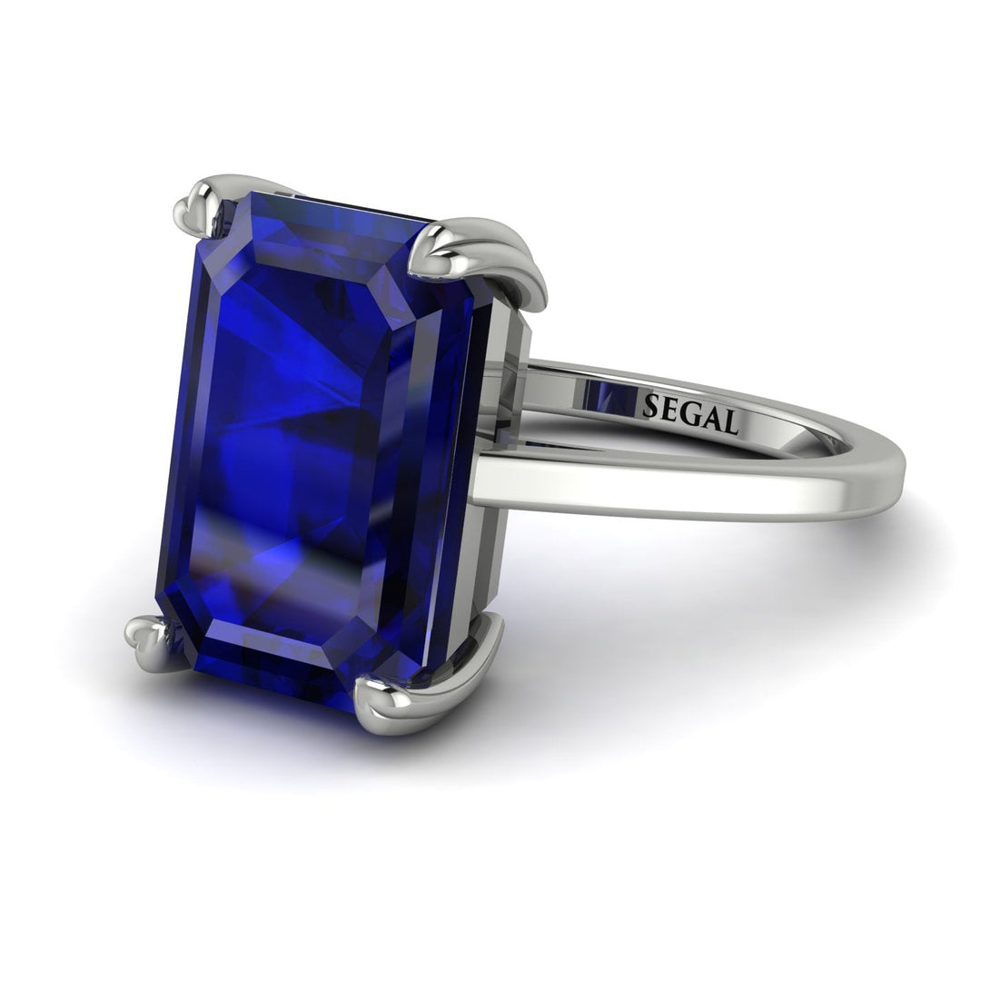 Classic Emerald Cut Sapphire Engagement Ring - Jakes No. 15
