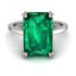 Classic Emerald Cut Emerald Engagement Ring - Jakes No. 6