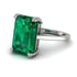 Classic Emerald Cut Emerald Engagement Ring - Jakes No. 6 image 3