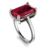 Classic Emerald Cut Ruby Engagement Ring - Jakes No. 12