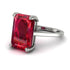 Classic Emerald Cut Ruby Engagement Ring - Jakes No. 12 image 3