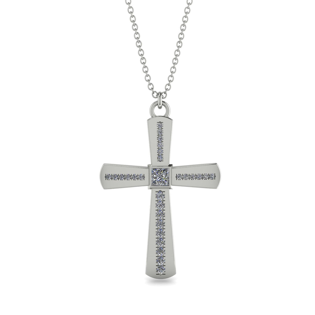 Classic Minimalist Diamond Cross - Miles No. 3