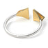 Two Tones Triangle Open Diamond Ring - Hope No. 17