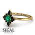 Compass Emerald Engagement Ring - Rose No. 34