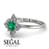 Compass Emerald Engagement Ring - Rose No. 6