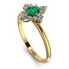 Compass Emerald Engagement Ring - Rose No. 4