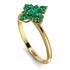 Compass Emerald Engagement Ring - Rose No. 19