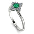 Compass Emerald Engagement Ring - Rose No. 6