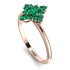 Compass Emerald Engagement Ring - Rose No. 20