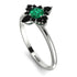Compass Emerald Engagement Ring - Rose No. 36