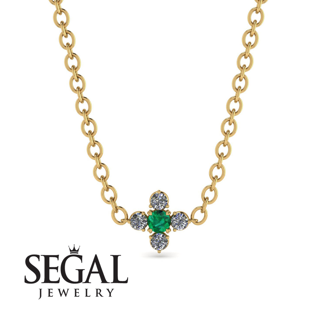 Compass Emerald Necklace - Maren No. 4