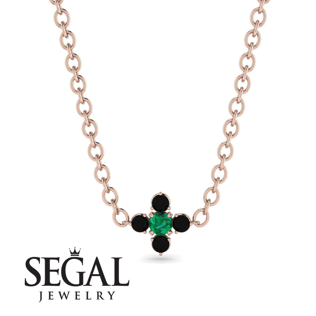 Compass Emerald Necklace - Maren No. 35