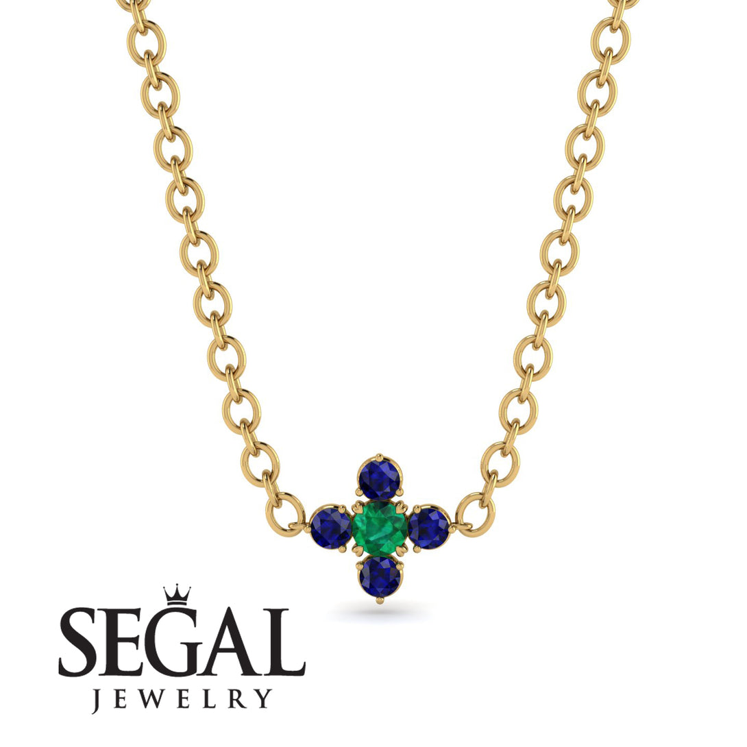 Compass Emerald Necklace - Maren No. 64