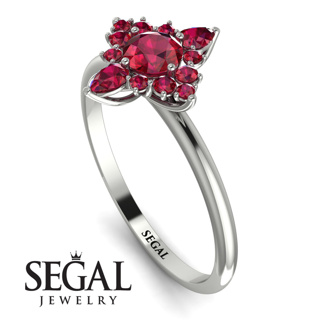Compass Ruby Engagement Ring - Rose No. 57