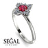 Compass Ruby Engagement Ring - Rose No. 12