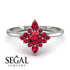 Compass Ruby Engagement Ring - Rose No. 57