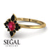 Compass Ruby Engagement Ring - Rose No. 40