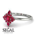 Compass Ruby Engagement Ring - Rose No. 57