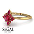 Compass Ruby Engagement Ring - Rose No. 55